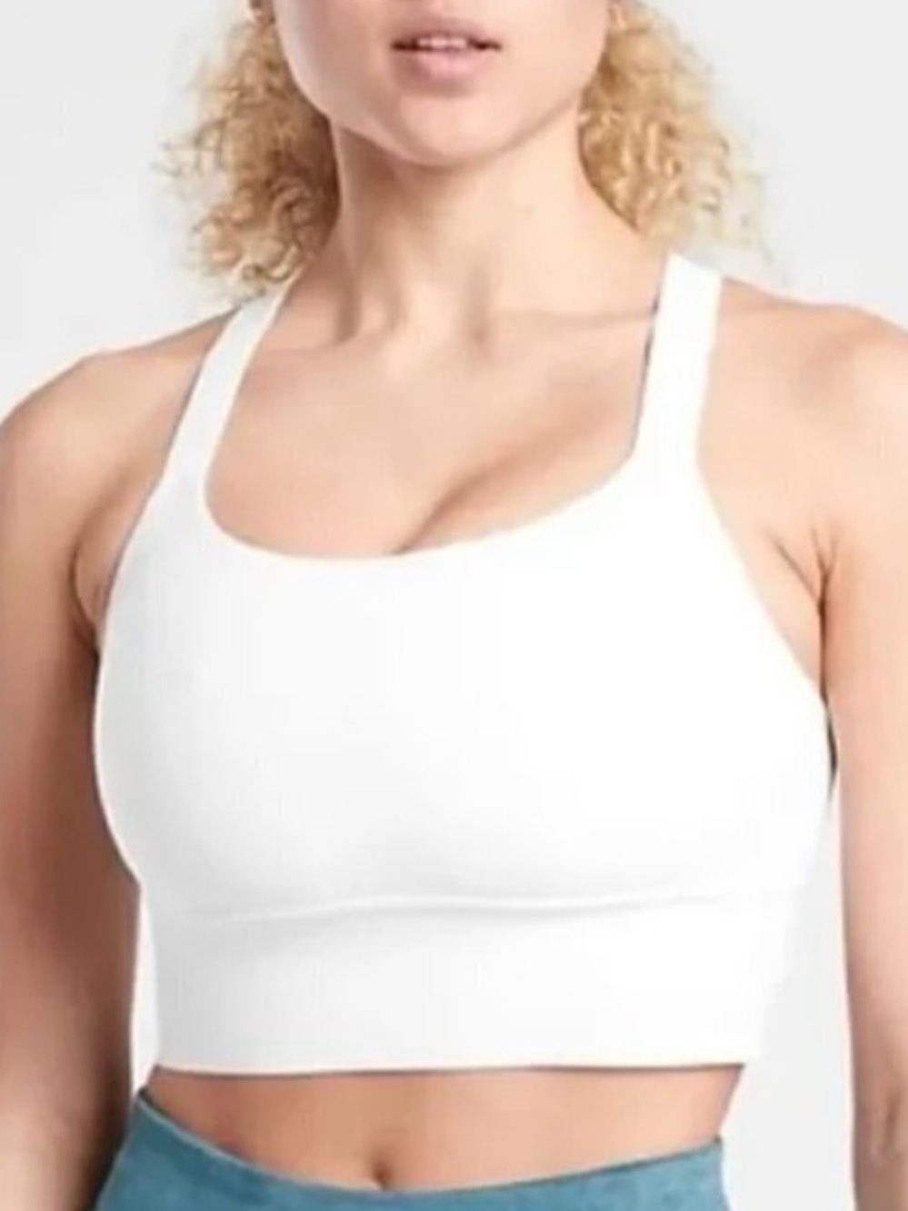 Athleta‎ Warrior Longline Bra White size 3X